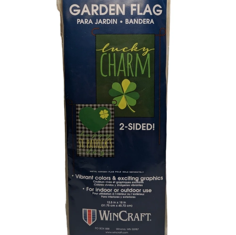 Wincraft 2-Sided St. Patrick's Day Lucky Charm Garden Flag